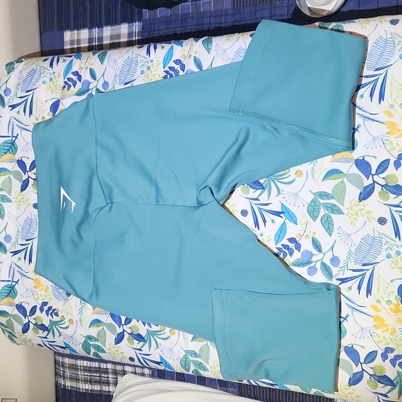 Gymshark Women's Extra Small  2.0 Seamless Leggings Teal Blue - Picture 5 of 5